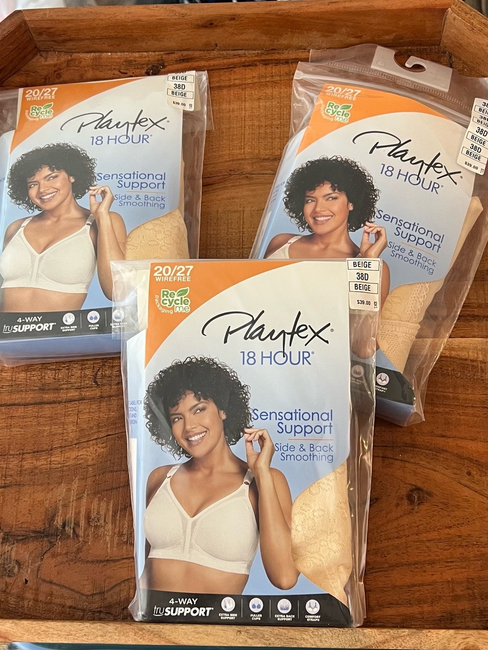 Playtex Women's 18 Hour Sensational Support Wireless Bra 38D